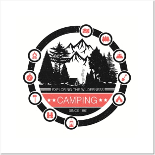 Camping Posters and Art